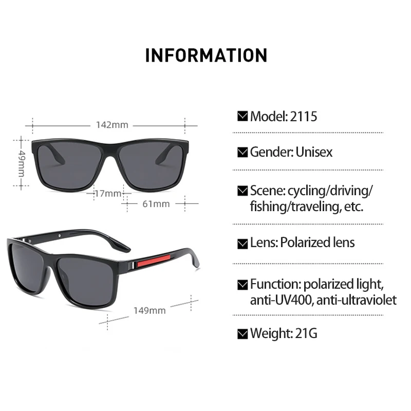 2022 New Polarized Glass UV400 Camping Hiking Driving Eyewear Men Women Fishing Cycling Glass Goggl Sport_voghion.com