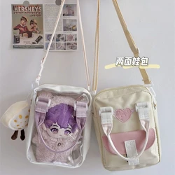 Japanese Style Kawaii Ita bag Women Transparent PVC 20cm Doll Itabag Double Side Love Heart Crossbody Bags Purses and Handbags