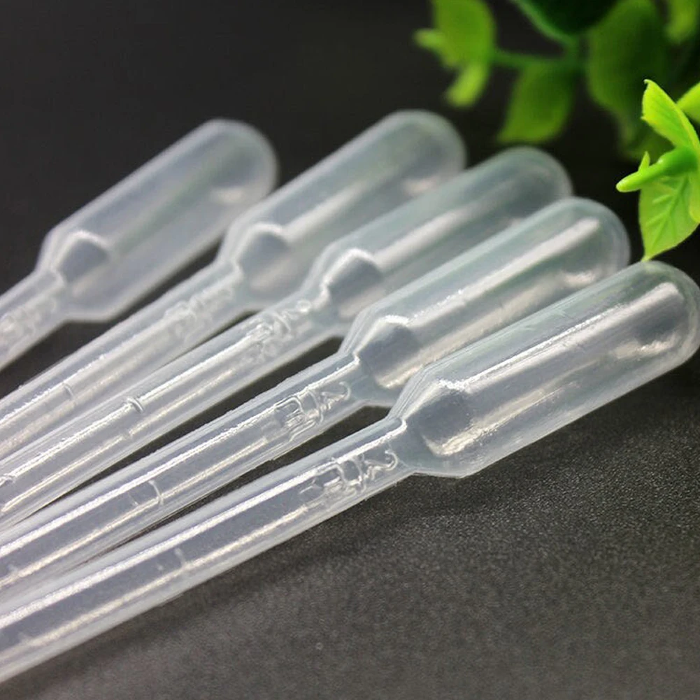 50pcs 1/2/3ML Disposable Plastic Laboratory Pipette Pasteur Pipettes Dropper Experiment Supplies Essential Oils Pipettes Makeup plastic pipette