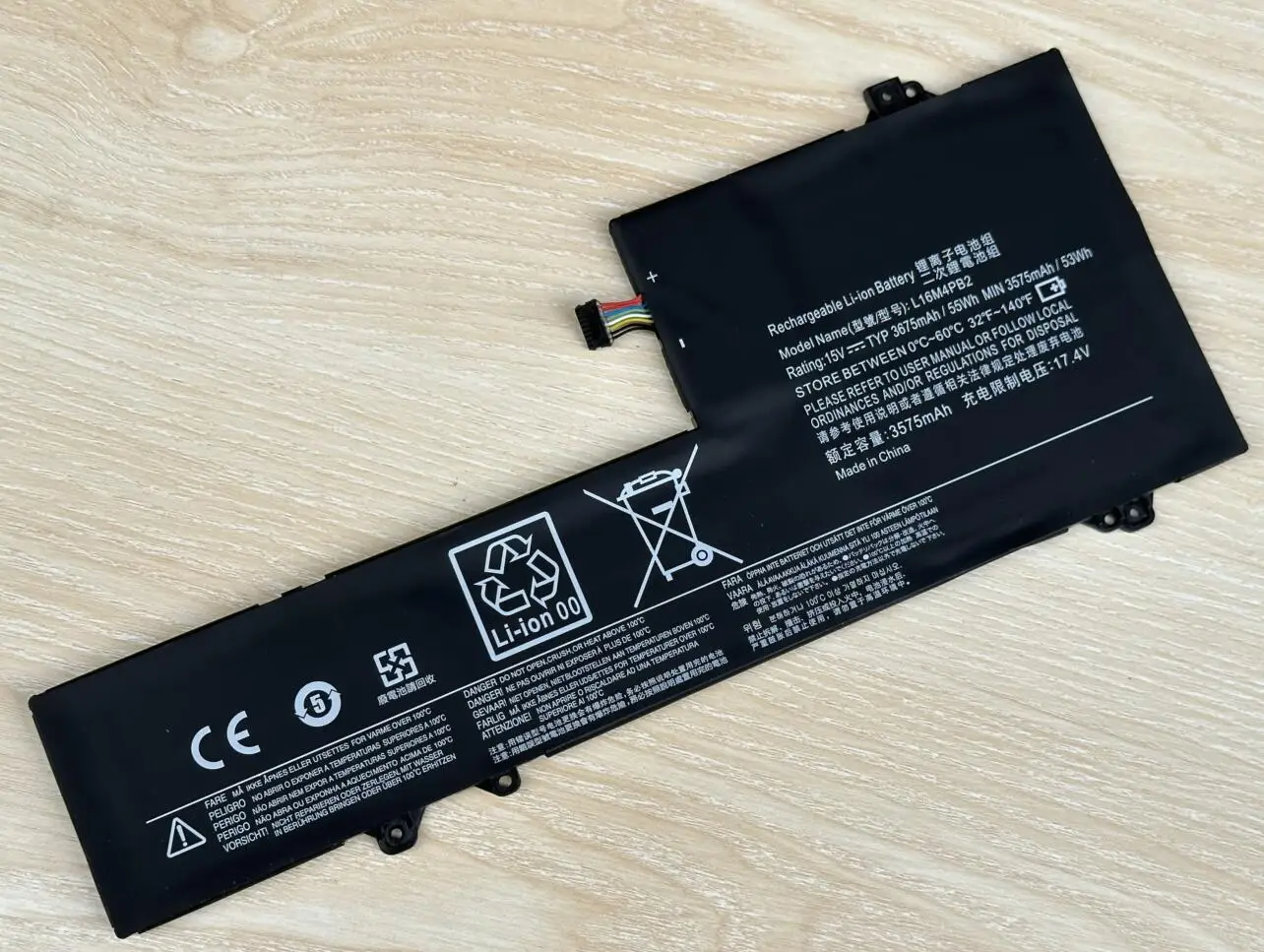 Bateria do Portátil para Lenovo Ideapad L16c4pb2 L16m4pb2 L16l4pb2 Bateria do Portátil 720s14ikb V720-14 K4280 Series 15.2v 55wh - Imagem 5
