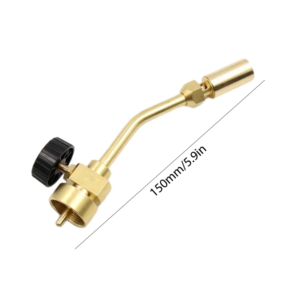 Full Copper Propane Torch Head Pencil Flame MAPP Spray Torch Nozzle High Temperature Heating for Soldering/Brazing