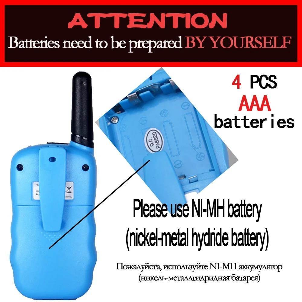 2KM 1 Pair Walkie Talkies Radio Cool 2 Players Intercom Phone Toy Boy Gift Age 7 8 9 10 Year Old Handy Interphone Wireles Device 5