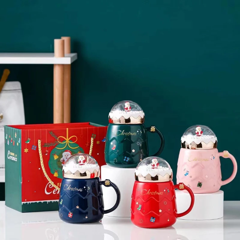 New Creative Christmas Cup, High-value Ceramic Cup Mug Cartoon