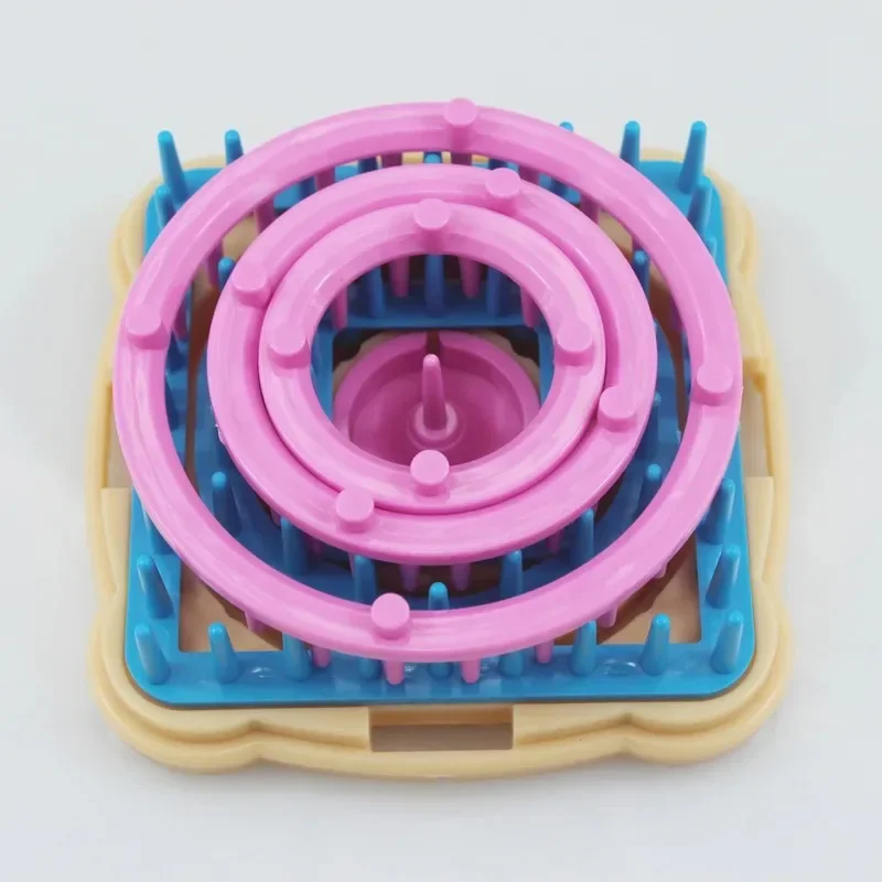 Practical Square Flower Knitting Wool Flower Knitting Machine Wool Flower Knitting Ball Net Square Christmas Craft Supplies