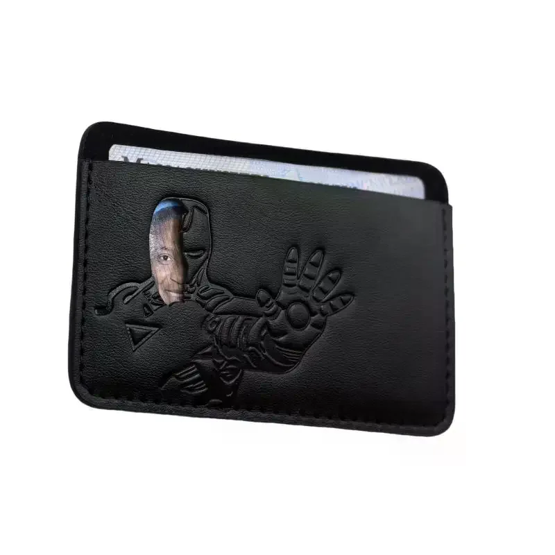 Hero Squad Hollow Out Character Card Case Personalized SuperHero Mask ID Card Holder Gift