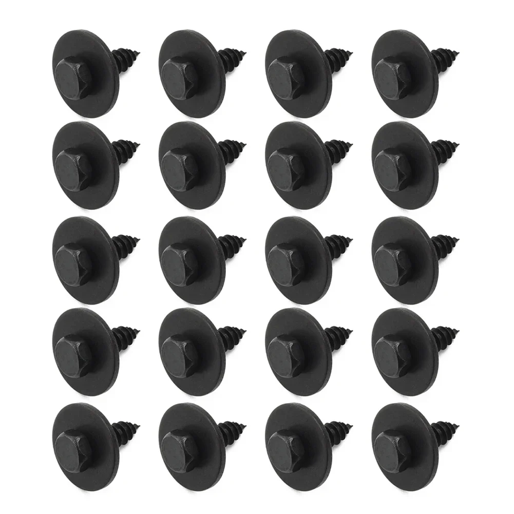 

Clips Retainer Clips Easy To Use Practical Replacement Access Components Fender Trim 20X Air Duct Auto Black Car