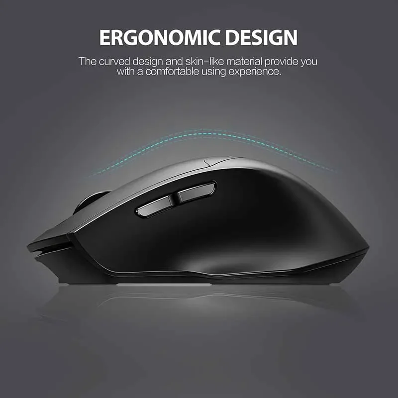Wireless Mouse INPHIC DR01 Bluetooth Rechargeable Office Lightweight Portable Three-mode Laptop IPad Universal Ergonomic