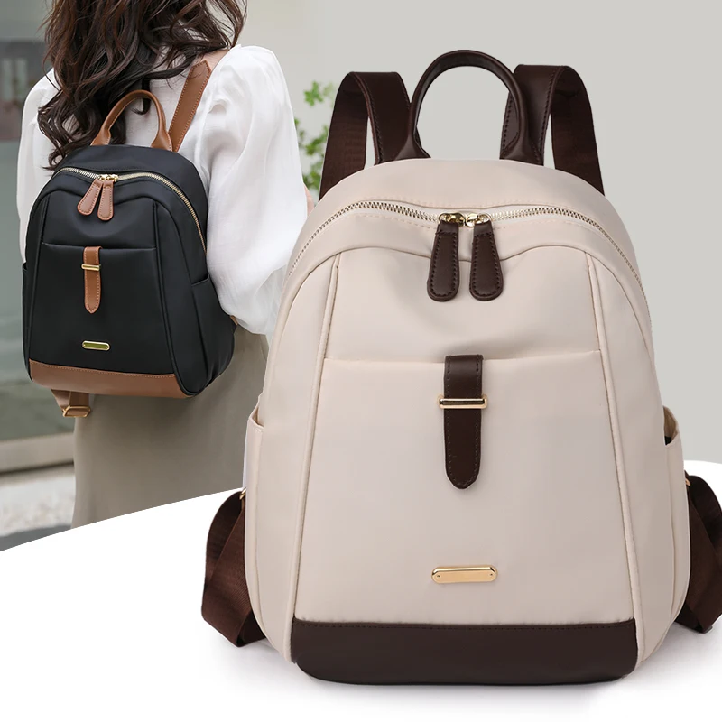 Lady Rucksack Women Backpack Quality Oxford Female Simplicity Rucksack Multi Pocket ...