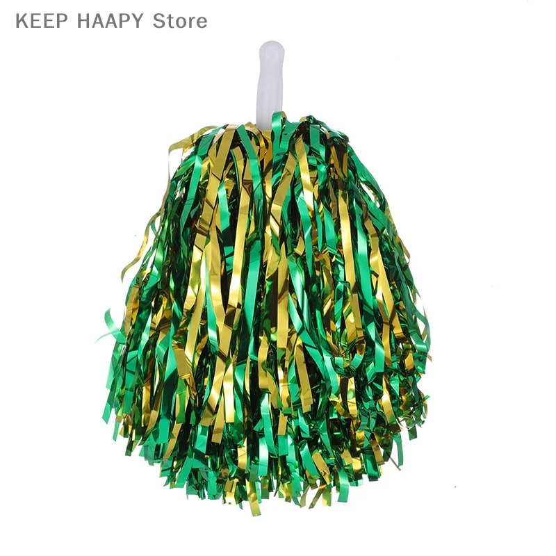 Plastic Double Hole Handle Cheerleader Pom Poms 1PC