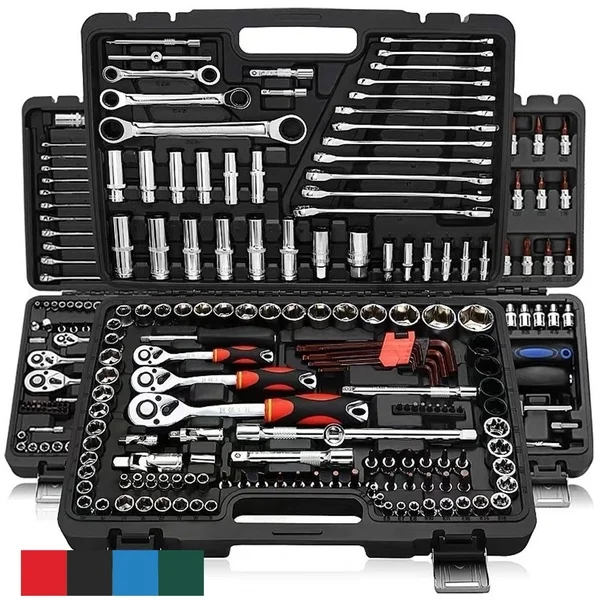 New Low Price 46pcs Socket Ratchet Car Repair Tool Wrench Set Head Pawl Spanner Screwdriver Professional |