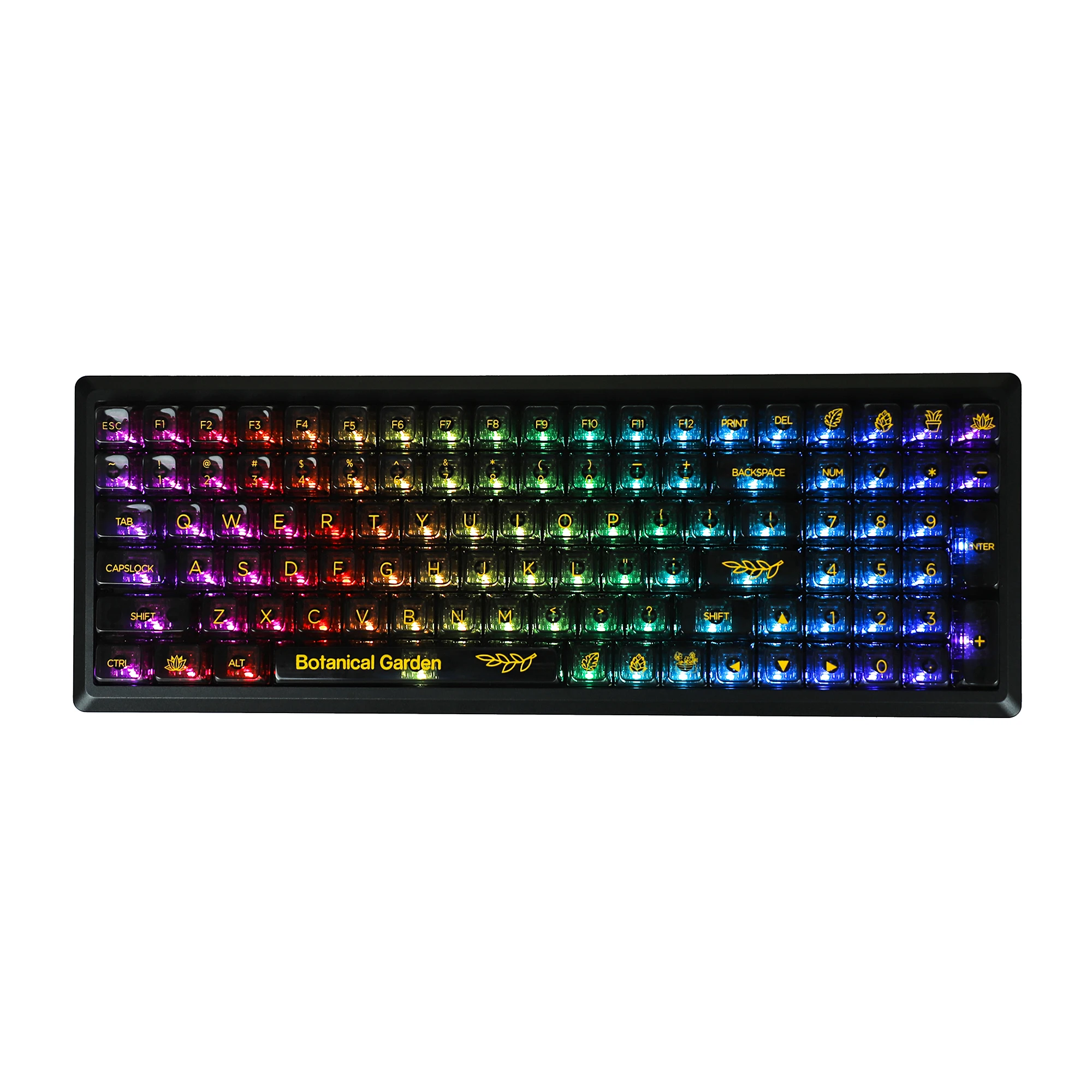 Crystal Backlit Keycaps Mda Perfil Brilhar Através do pc para Teclado Mecânico mx 96 87 84 80 75 68 64 Split 155 - Imagem 5
