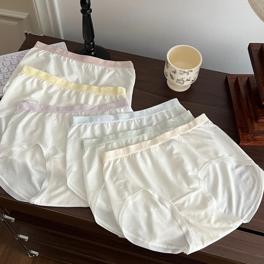

Macarone color sweet modal soft Panties women summer 40-80kg High-rise briefs female simple underpants lingerie N8671