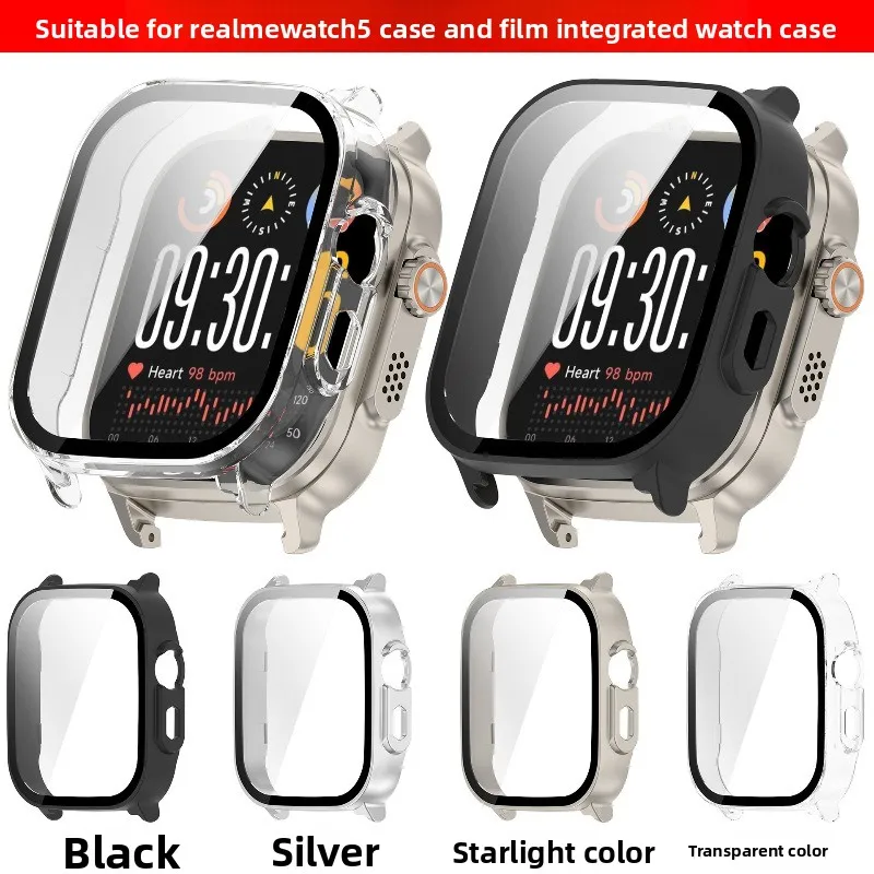 Durable Hard PC & Tempered Glass Protective Watch Cover with Screen Protector