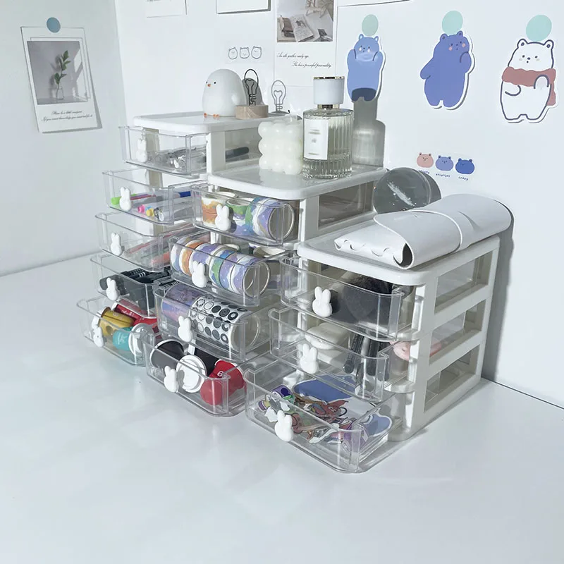 Transparent Stacked Drawer Organizer 6