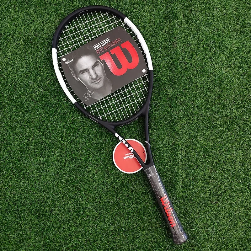 

Wilson Full Carbon Tennis Racket V12 Panda Racket Wilson Beginner Advanced College Student Orio Training Tennis Racket