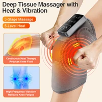 Knee Massager 3 in 1 Cordless Thermal Pad Shoulder Vibration Leg Arm Joint Brace Muscle Relax Joint Brace Muscle Relaxation 4