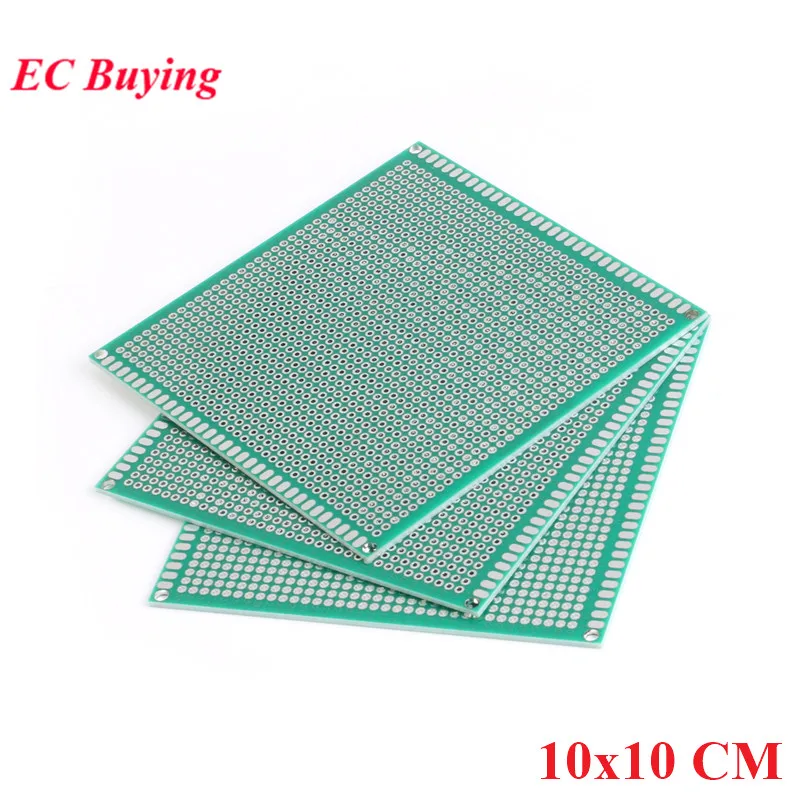 10X10Cm Prototipo A Doppio Lato Circuito Stampato Universale Pcb Board 2.54Mm Pitch Protoboard Hole Plate 10*10Cm 100*100Mm
