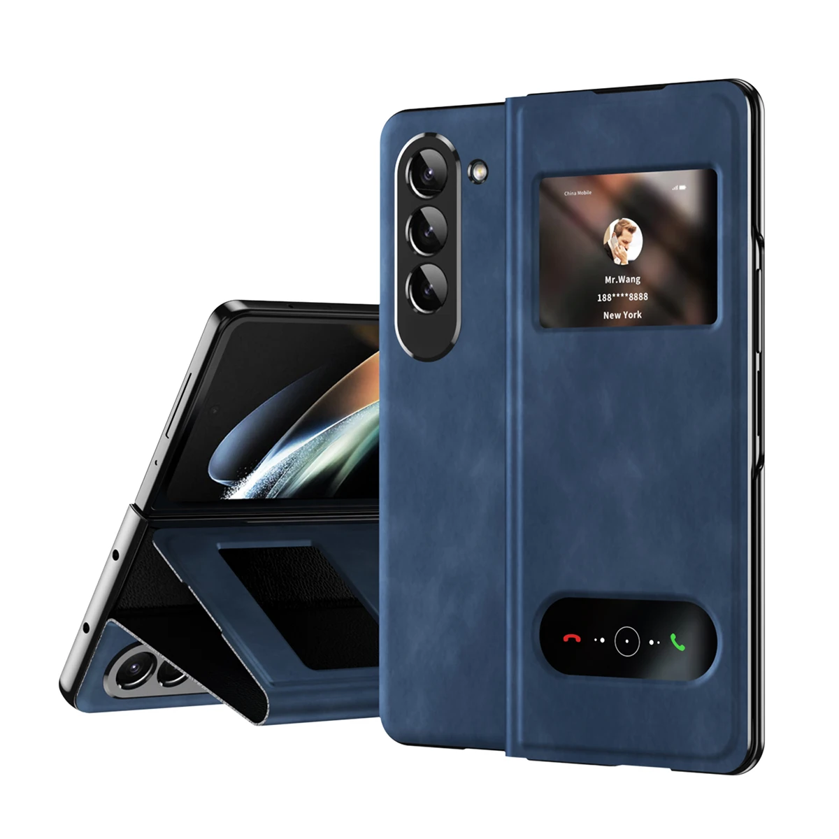 Frosted Hard Pc Phone Case For Samsung Galaxy Z Fold 6 With Ring_voghion.com