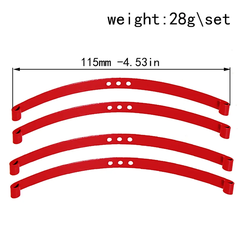 4Pcs Super Soft Steel Front And Rear Axle Shock-Absorber Leaf Spring For RC4WD&middot; TF2&middot; 1/10RC Car Upgrade Parts Accessorie