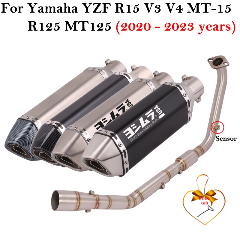 

Выхлопной глушитель для мотоцикла Yamaha YZF R15 V3 V4 R125 MT125 2020 - 2023