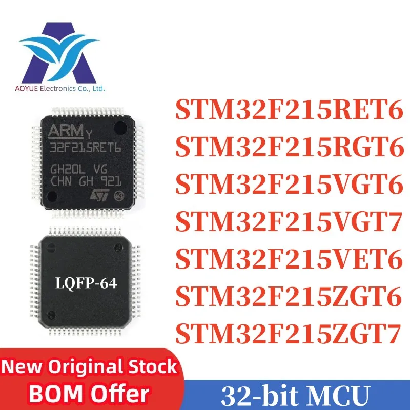 

STM32 STM32F215 32F215RET6 STM32F215RET6 32F215RGT6 STM32F215RGT6 STM32F215VGT6 STM32F215VGT7 STM32F215VET6 STM32F215ZGT6 MCU IC