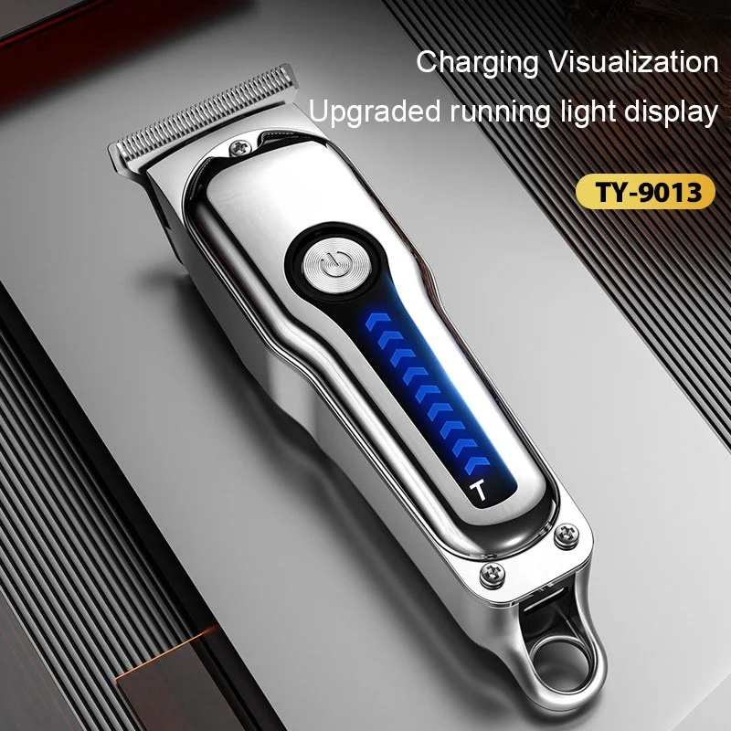 Silver Stainless Steel Hair Clipper For Profressional Barbers & Personal Self-Cutting Trims All Types Of Hair, Beard, Mustache 2