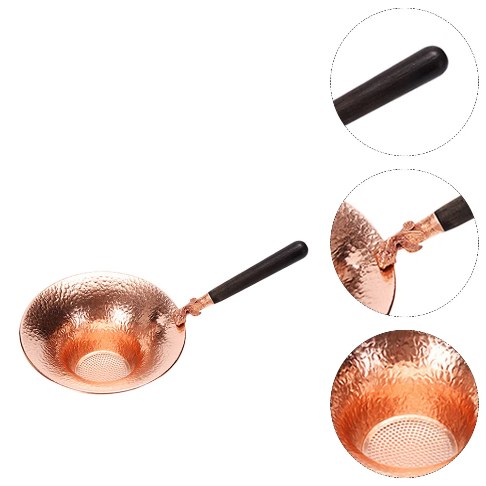 

1Pc Tea Sifter Gold Fish Pattern Copper Tea Infuser Tea Strainer (Assorted Color)