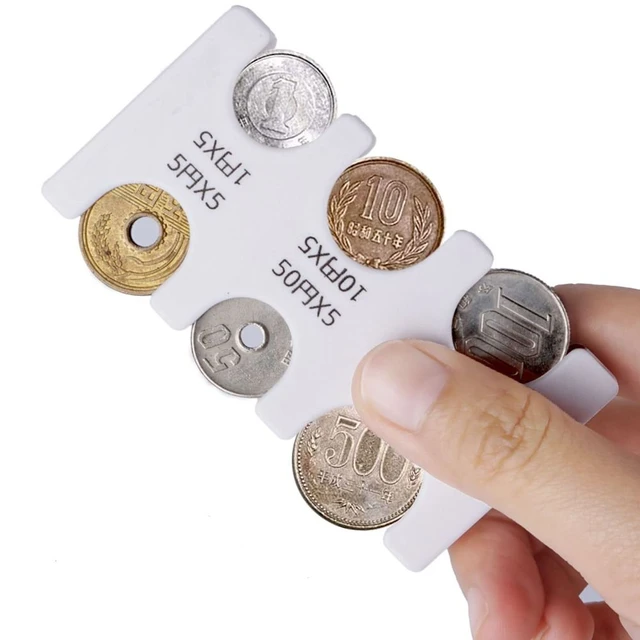 Distributeur de pièces de monnaie japonais, porte-monnaie, porte-monnaie,  étui de poche, boîte de rangement en plastique, porte-monnaie de voiture -  AliExpress