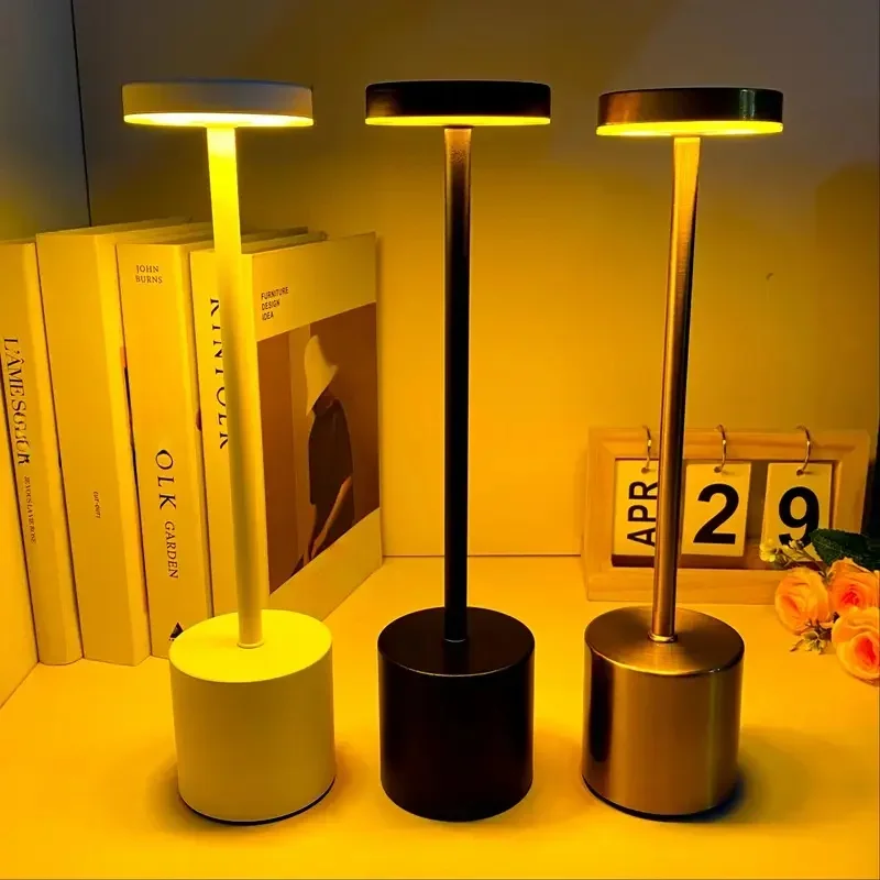 Retro LED Table Lamp Touch Dimmable Desk Lamp bedroom decoration Home Dining Room Coffee Shop Simple Nordic Mushroom Room Decor led table lamp