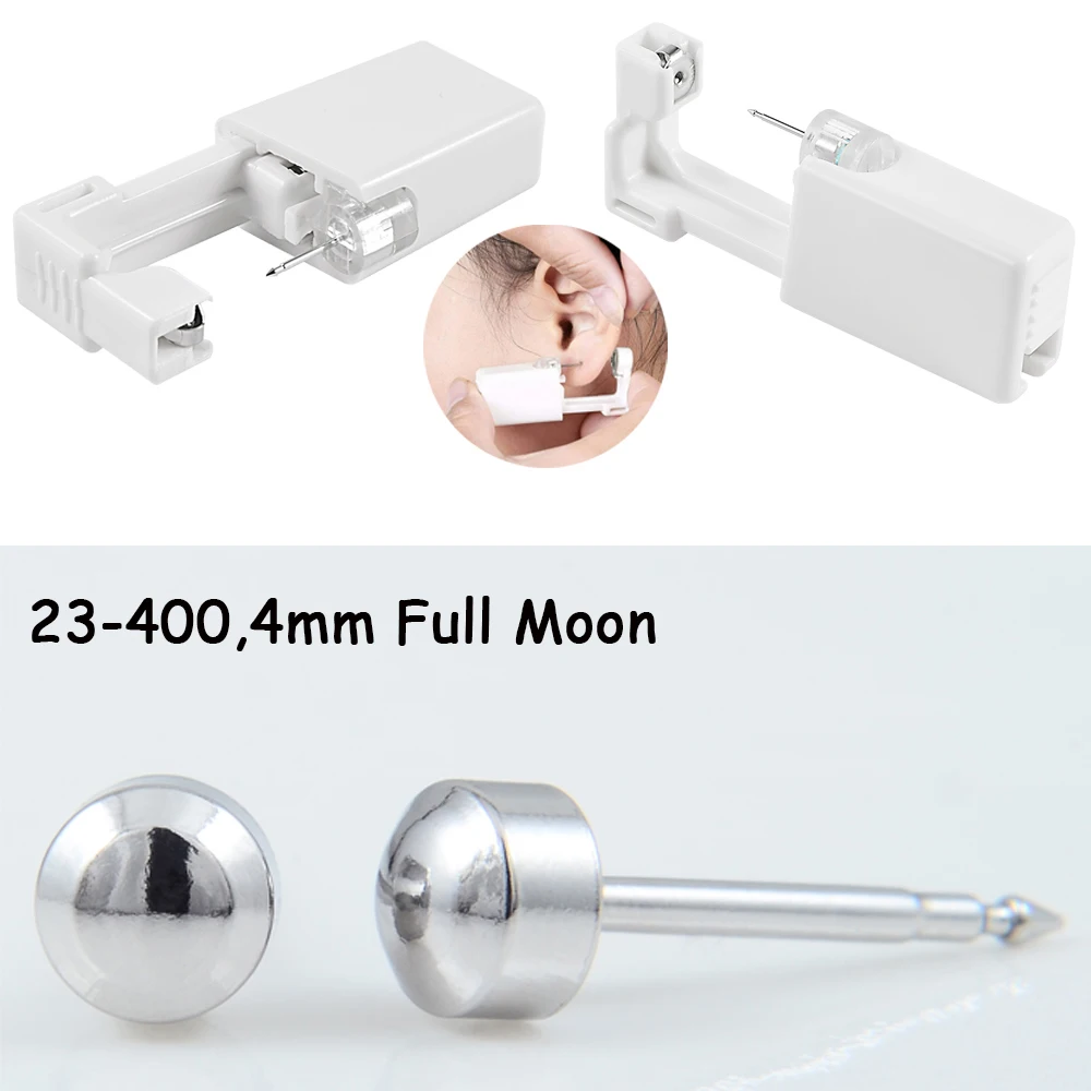 Sterilized Disposable No-Pain Ear and Nose Piercing Tool Kit with Design Options