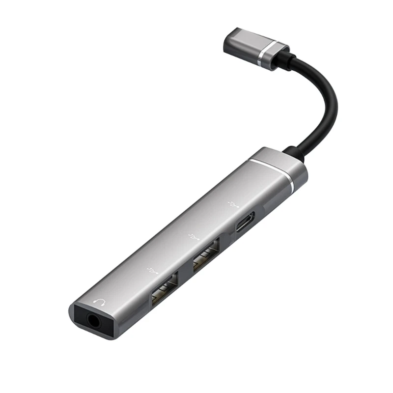 CPDD 유형 도킹 스테이션 확장 허브(USB 3.5mm 어댑터 2xUSB2.0 OTG 포함)