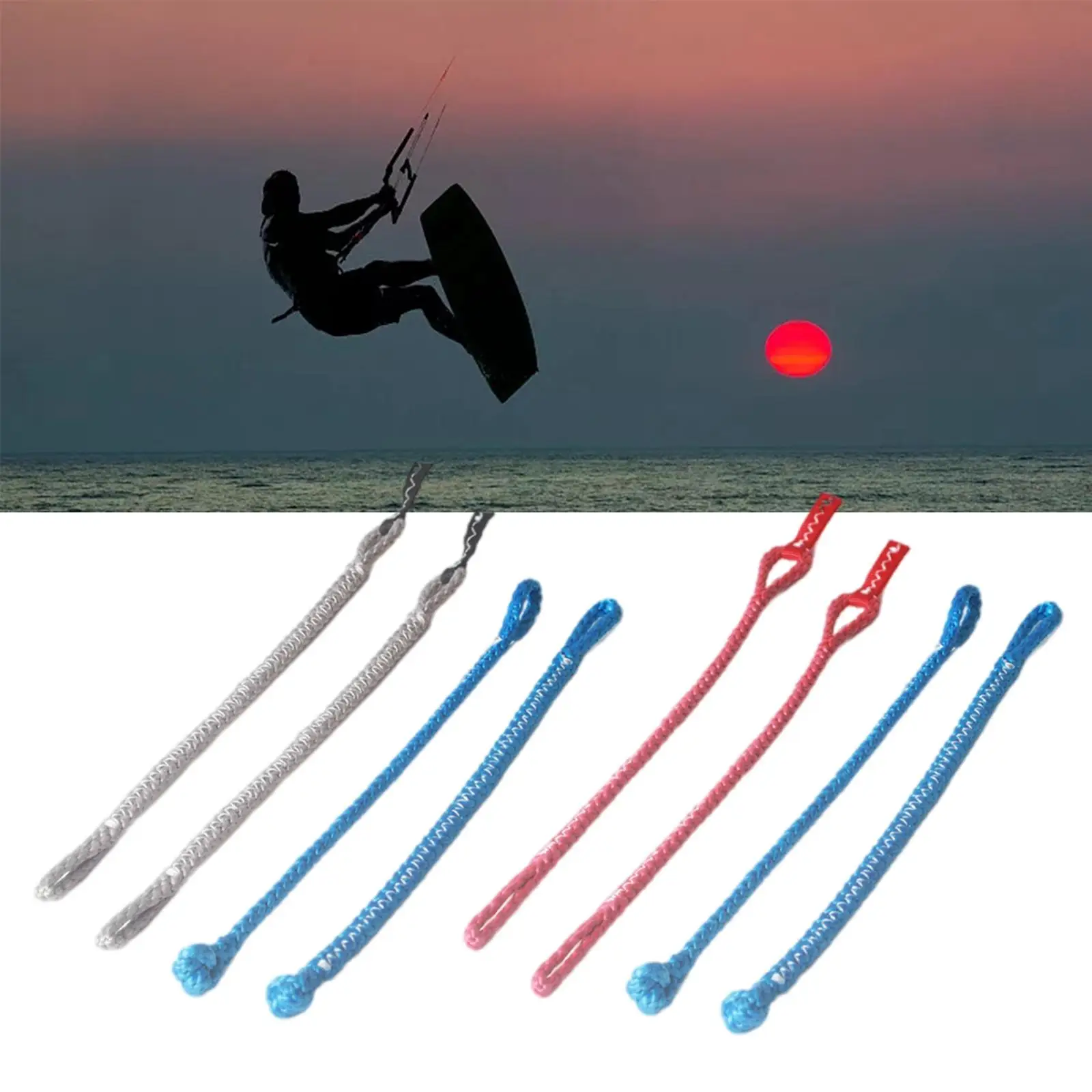 Set of 4 Kiteboarding Pigtails for Kitesurfing Bar Repair 1000KG Kitesurfing Accessories