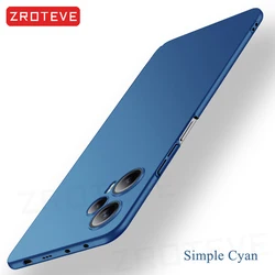 ZROTEVE Ultra Slim Matte Hard Case - Sleek Protective Cover for Poco F8 Pro (Simple Cyan)