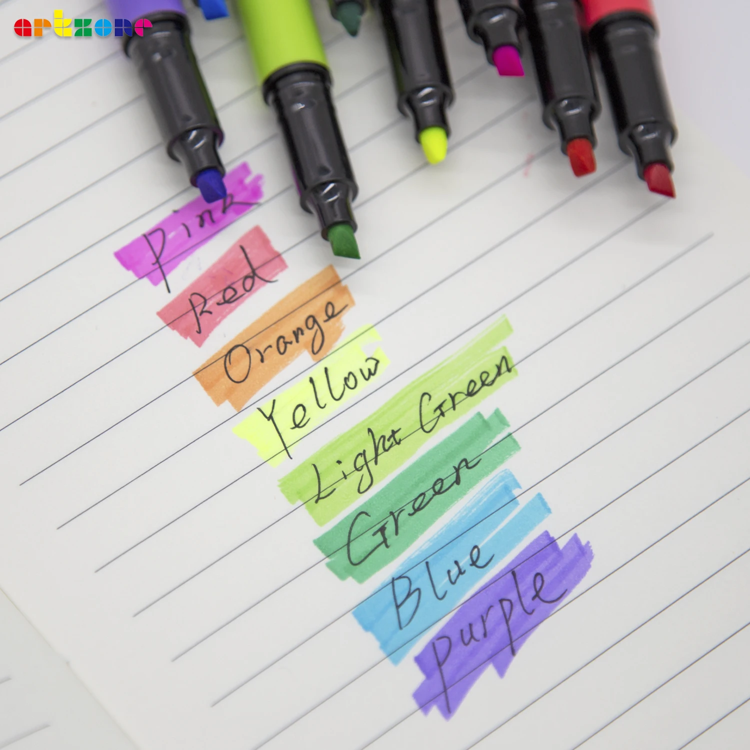 No Smudge Ink Highlighters 8pcs Assorted Colors No Bleed Colored Highlighter Markers For Bible Journaling Office School Supplies