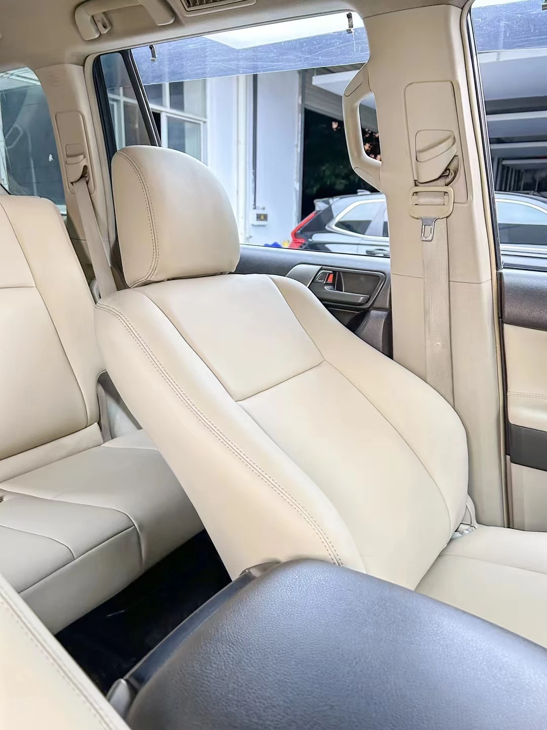 랜드크루저 프라도 LC250 LC150 6-7-8인승 맞춤형 가죽 자동차 시트 커버 3열