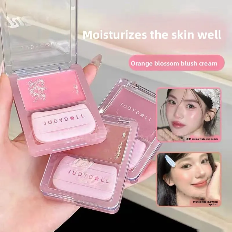 Judydoll Cream Blush Highlighter Palette – Dewy Glow, Multi-Use Makeup Stick für Wangen, Augen und Lippen, Weichzeichnend und Volumen_voghion.com