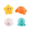 Baby Bath Toy Cute Animals Swimming Water LED Light Up Float Induction Luminous Toys Soft Rubber Kids Play Funny Gifts 6