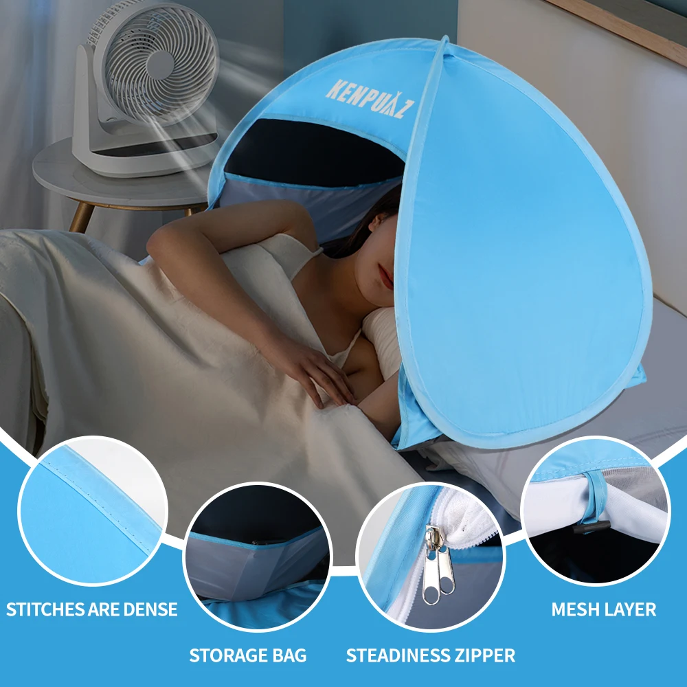 Tents Portable Easy Fold Indoor Outdoor Put Up Sleep Camping Waterproof Head Sunshade Shade Light Tent On Bed toy tent beach tent children toy tent