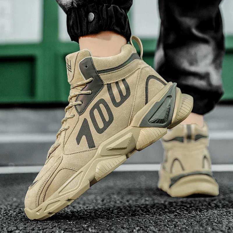 

Mens High-tops Sneakers Casual Basketball Sports Tennis Shoes Comfortable Running Shoes Outdoor Warm Plus Cotton Sneakers