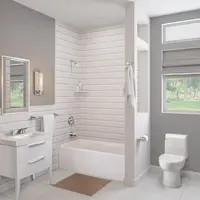 Champion 4 One-Piece Toilet with Toilet Seat Elongated Front Chair Height White 1.6 Gpf 29.75"D X 17.75"W X 29.5"H 2