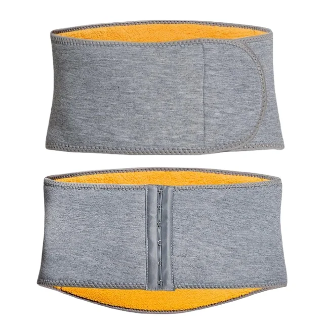 Men Women Winter Thicken Thermal Plush Waist Warmer Lumbar Support Belt Warm Abdominal Protector Stomach Body Wrap Band Brace