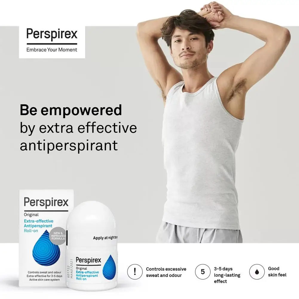 Deodorante Roll-On Antitraspirante Perspirex Danimarca, Lunga Durata, Controllo Efficace del Sudore, Freschezza, Cura del Corpo - immagine 5