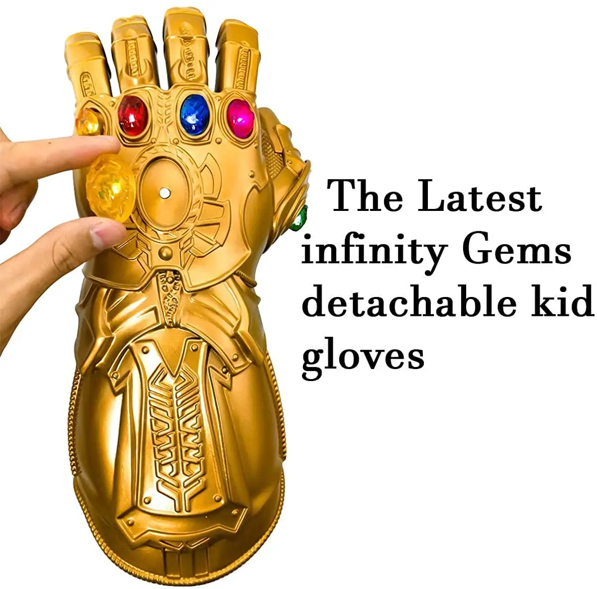Bulex Infinity Gauntlet Light Glove Superhero Cosplay Gloves LED Kids Adult Carnival Costume Halloween props anime cosplay props