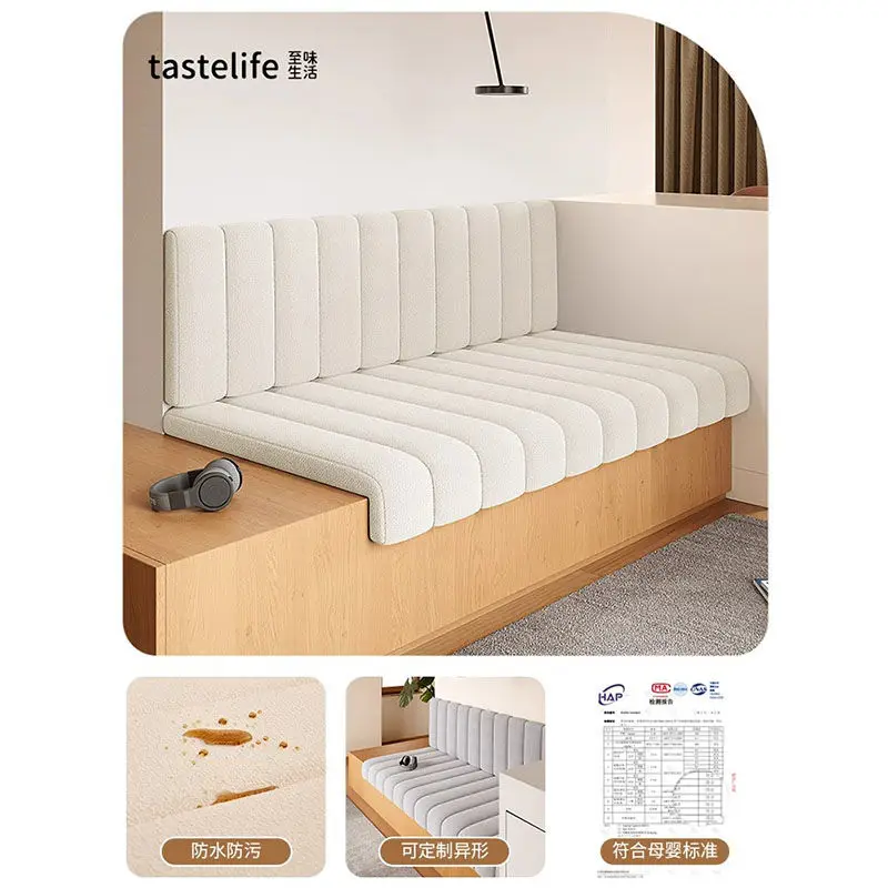 Milk tea booth soft bag cushion bay window entrance anti-collision sponge pad 4