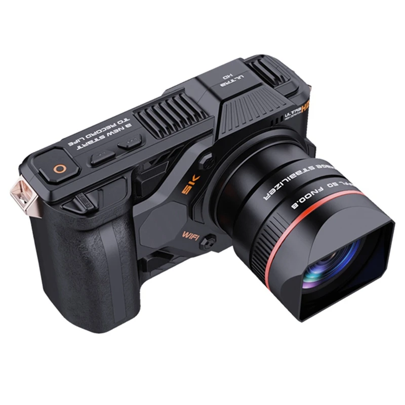 NVC100 4K HD 디지털 와이파이 SLR 카메라, 내구성 캠핑용 적외선 풀 컬러 나이트 비전 단안 망원경, 50X 줌, 500M, 52MP