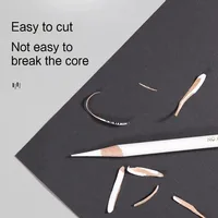 4mm Artist Black White Charcoal Pencil for Sketch Carbon Pen Drawing Sketching Shading Art Tools Office School Supplies Pencils 4