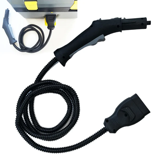 Tuyau Vapeur Avec Poignée Et Interrupteur Pour Nettoyeur Karcher SC5, SC5800C, SG 4/4 - Longueur 2,5 M - Remplace Pièce 4.322-046.0