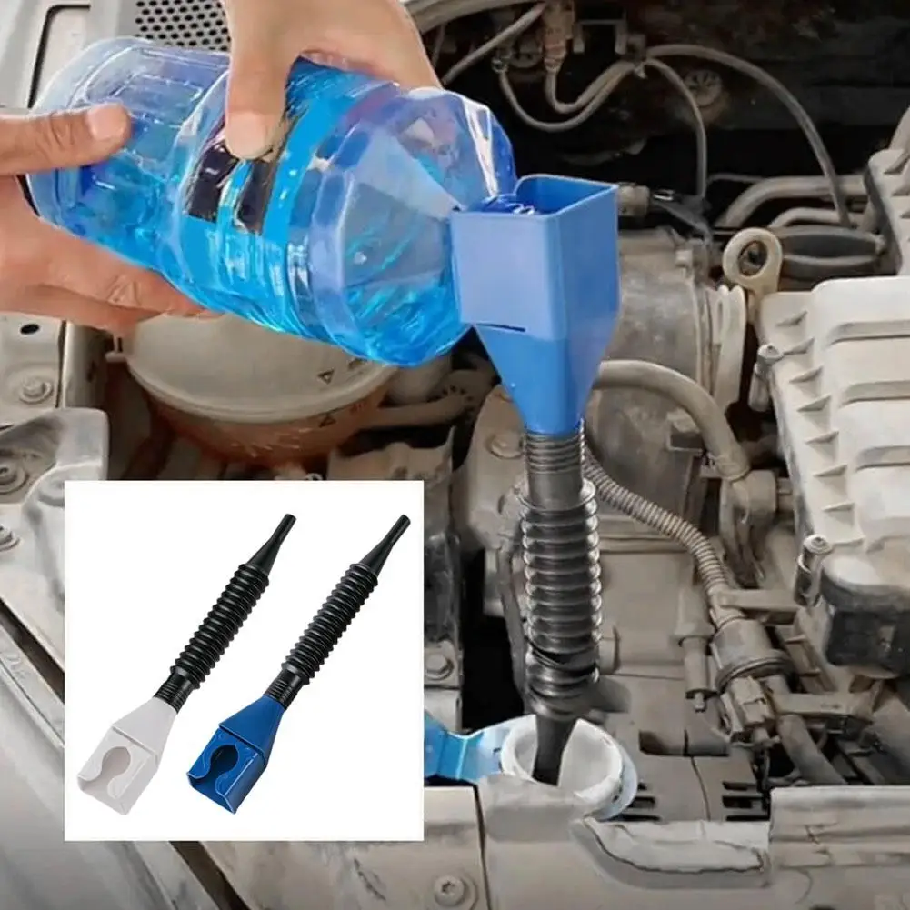 Telescopic Car Refueling Funnel Universal Car Oil Filling Equipment Portable Foldable Engine Oil Gasoline Transfer Funnel