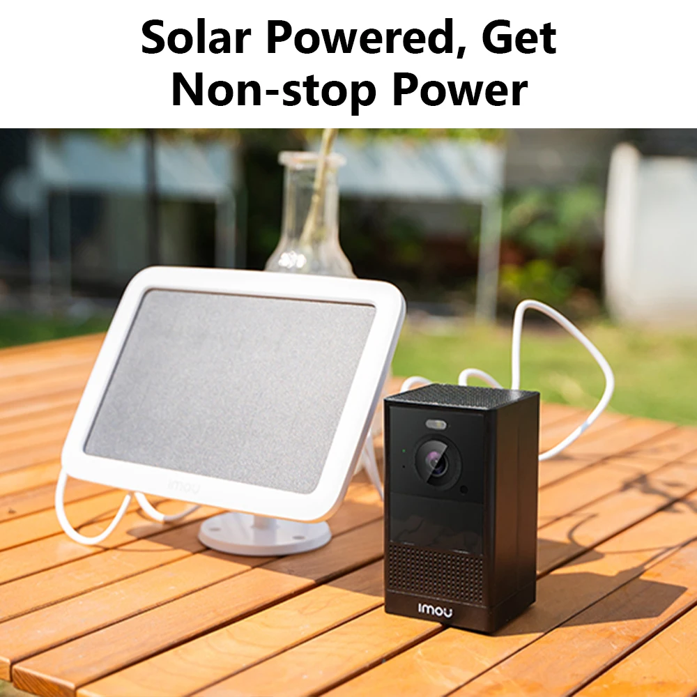 Telecamera Di Sicurezza Wi-Fi Esterna Imou, 3MP, Batteria E Pannello Solare, Rilevamento Umano PIR, Visione Notturna A Colori