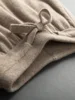Men 100% Cashmere Sweater Pants Suit Hooded Pullover Straight Trousers Autumn Winter Casual Style Cashmere Knitted Clothing 5